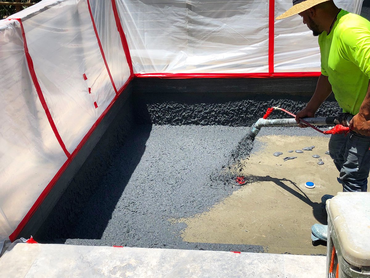 Working on plastering this pool today so this home can be ready for Charleston’s summer heat!