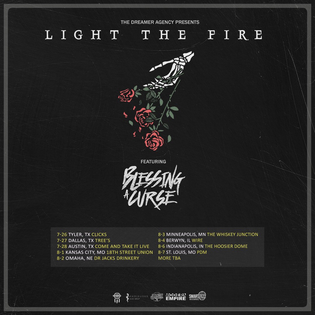 Blessing A Curse (@blessingacurse) on Twitter photo Stoked to announce that weโre hitting the road with <a href="/lightthefiretx/">Light the Fire</a> next month! ๐ค๐ผ
More dates TBA Stoked to announce that weโre hitting the road with <a href="/lightthefiretx/">Light the Fire</a> next month! ๐ค๐ผ
More dates TBA