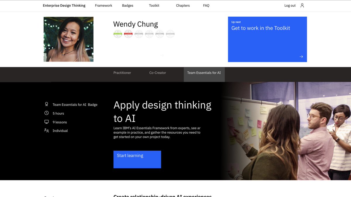 Thrilled to announce our latest digital course in Enterprise Design Thinking: Team Essentials for AI. Built to help teams get real about their data and design feasible AI experiences with intent.
ibm.com/design/thinkin…