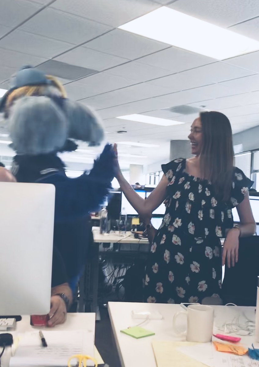 chasmcomm's tweet image. Go Rays! Just another day at the office. #raymondvisit #highfive