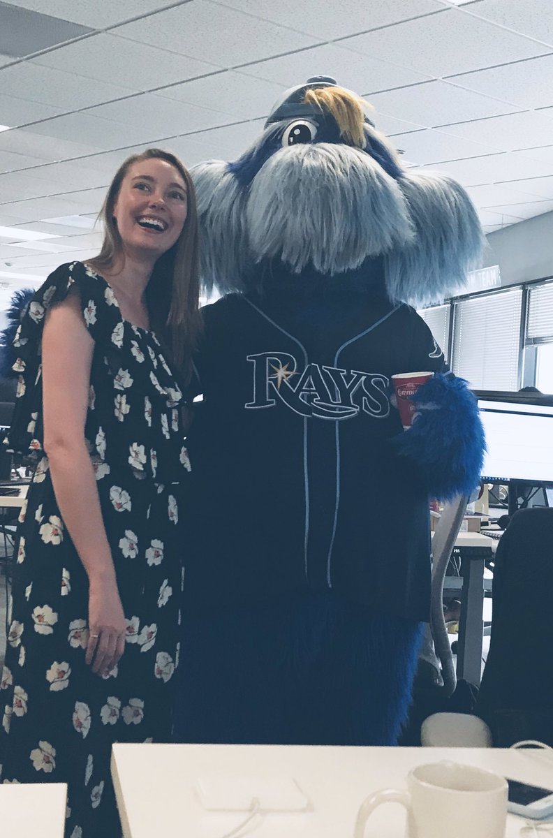 chasmcomm's tweet image. Go Rays! Just another day at the office. #raymondvisit #highfive
