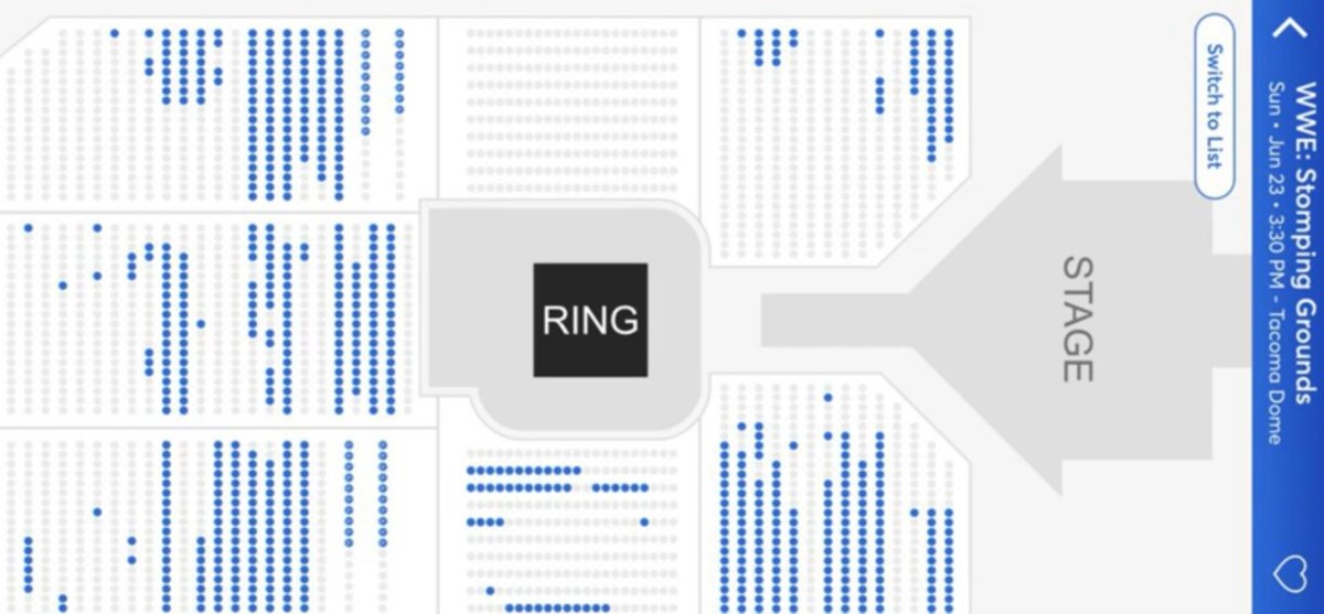 Tacoma Seating Chart