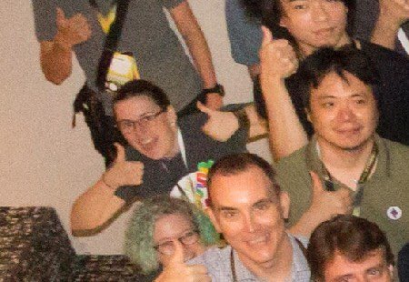 georgically1's tweet photo. When you try to play where’s Wally and you get bananas @glasnt @freakboy3742 #pyconth2019 https://t.co/Eoy0X6qWK5