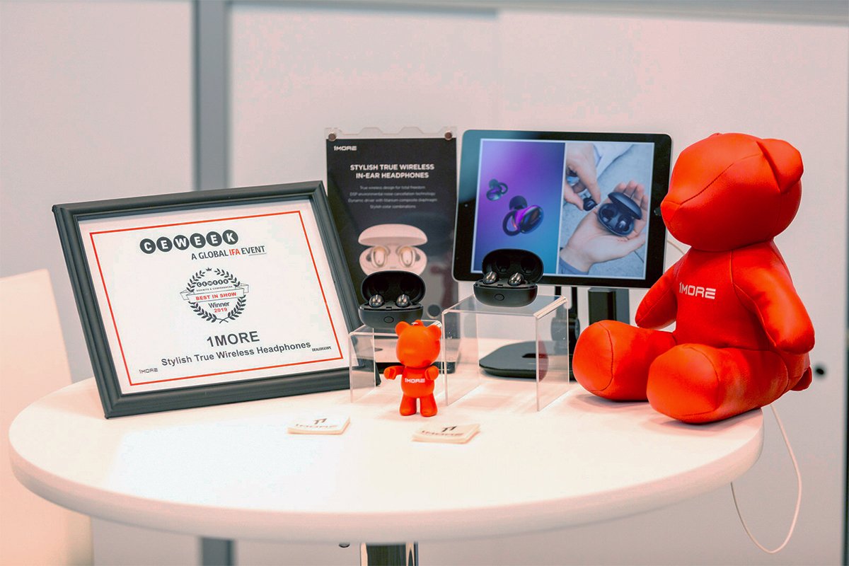 1MoreGlobal's tweet photo. Thanks for having us @ceweekny! We were excited to showcase our new Stylish True Wireless Headphones which won "Best of Show" along with our other award-winning headphones | #HearMore #CEWeekNY https://t.co/VVJsGYNhz4