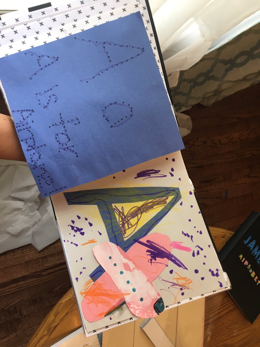 KyleeMclafferty's tweet photo. The preschool kiddos that I babysit love to read alphabet books, so they are super excited  to be making their own this summer! https://t.co/moTXPD821J
