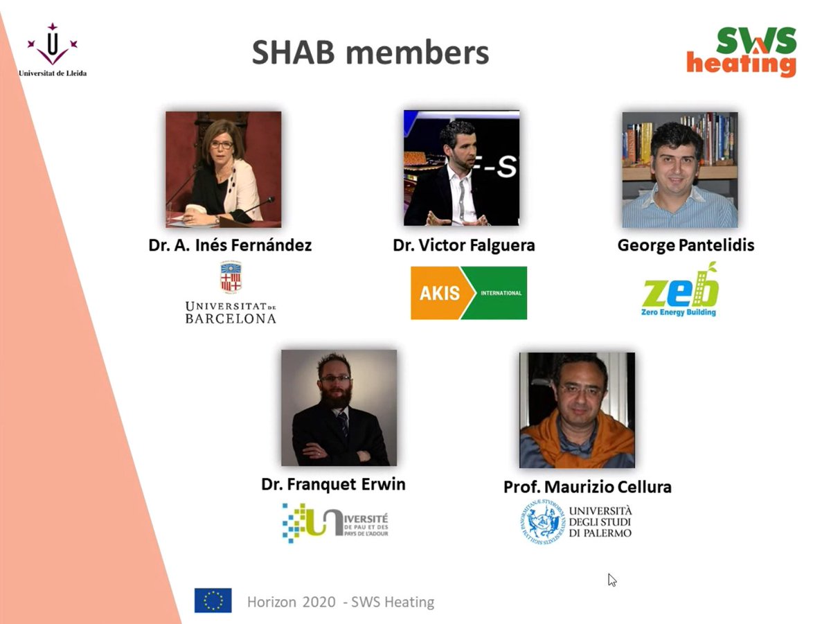 victorfalguera's tweet photo. First meeting of the Stakeholder Advisory Board of the @EU_H2020 project @SWSheating with the general board. Happy to be there! Thanks #SWSheating consortium & @LuisaFCabeza1. This is a very innovative project with a high-impact perspective. We expect great outcomes from it. https://t.co/433ReyG4Zc