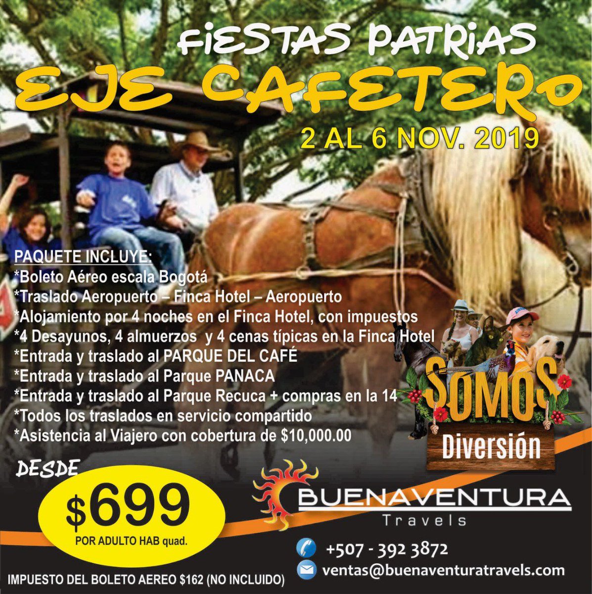 BVTRAVEL's tweet image. Déjate enamorar por el #EjeCafetero 
#BuenaventuraTravels 
.
Llama para cotizar
392-3870 / 392-3872
reservaciones@buenaventuratravels.com
.
#pty #Panama #Colombia #Bogotá #turismo #vacaciones