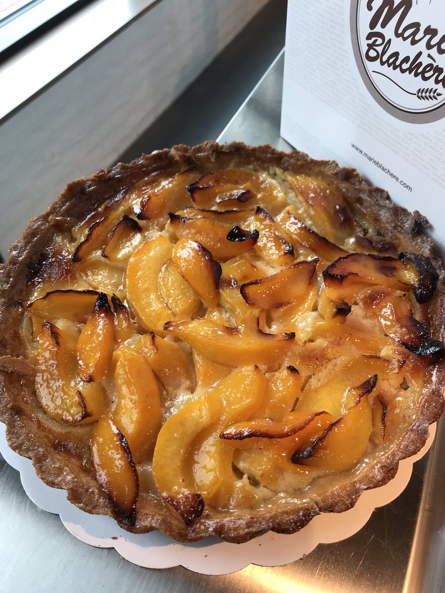 Our Peach &amp; Almond Cream Tarte. #delicious #frenchdesserts #beautifulfoods