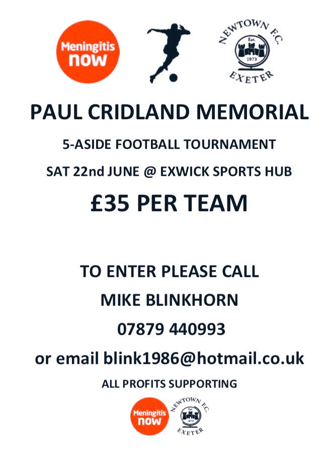 newtown_fc's tweet photo. We can’t wait for the tournament this Saturday! We currently have 23 teams booked in so we have space for one more... ⚽️ https://t.co/670lvJUt0C