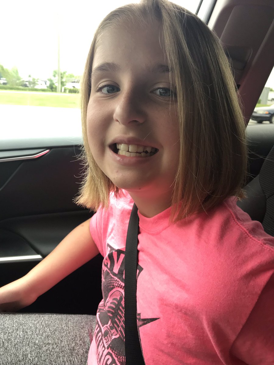 My sweet girl making a donation for @Wigs4Kids so that other children can feel as beautiful on the outside as they are on the inside.