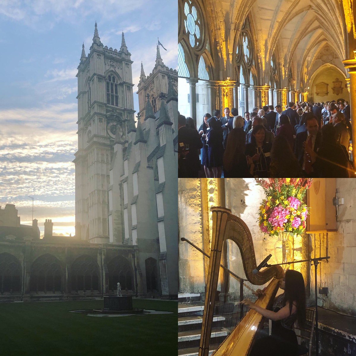The cloisters <a href="/wabbey/">Westminster Abbey</a> the perfect setting for a summer event. #SummerParty #Eventprofs #thesuncameout