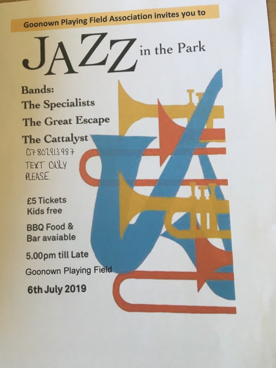 Jazz in the Park #stagnes #cornwall this looks fab! Text for your tickets 😀