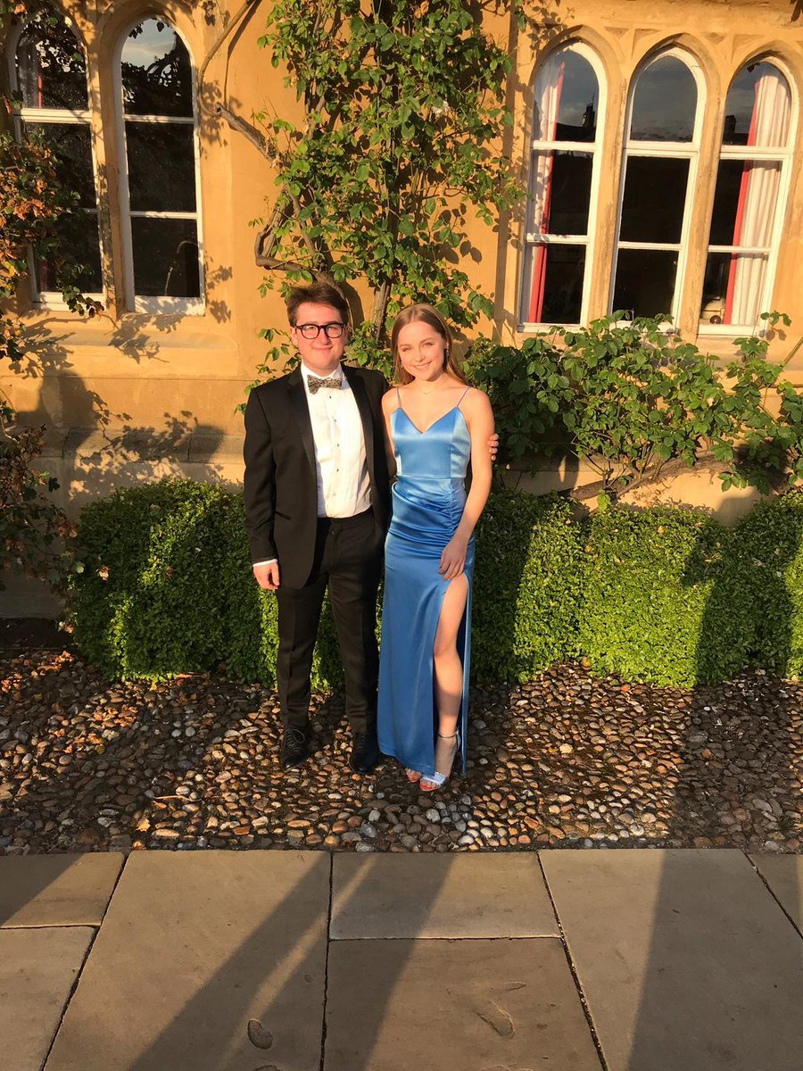 kentbuse's tweet photo. So, so proud of my grown up children: Isis finished final high school exam today & @SalvadorBuse just finished undergrad: together they are spending evening at coveted #CambridgeUniversity #TrinityMayBall - not sure they will look so glamourous in surviors photo at 6am tomorrow https://t.co/I0yeb9QVw2