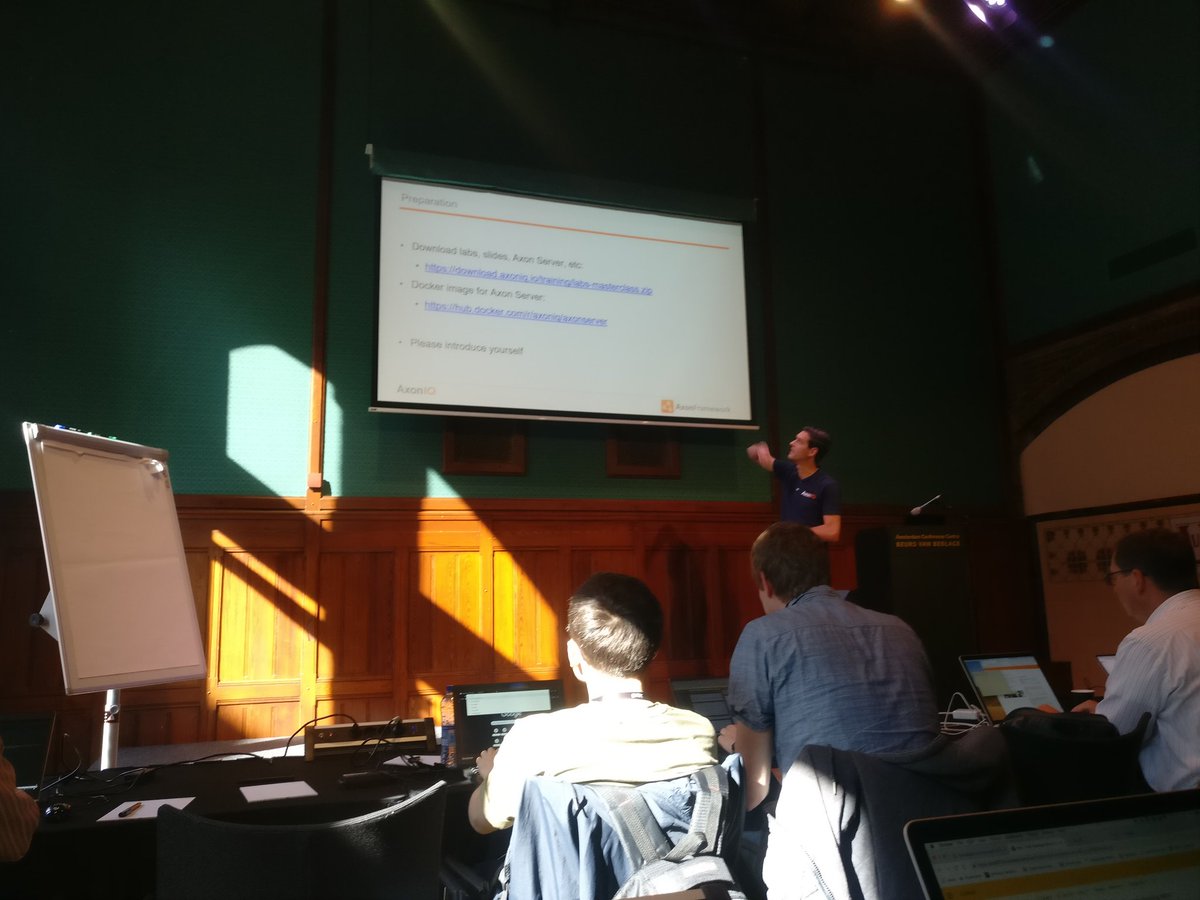 It was great to be part of CQRS + Event sourcing workshop by @allardbz 

#GOTOams #conference #axon