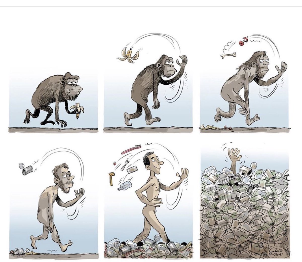 joalofer's tweet photo. Gran cartón que nos invita a reflexionar sobre el cuidado al medio ambiente #ambientalist #human #nature https://t.co/02Kz3hUBxZ