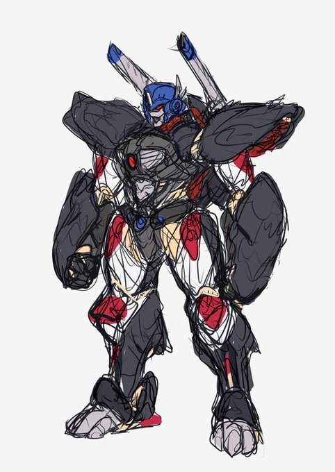 ゴリラ途中ラフ 