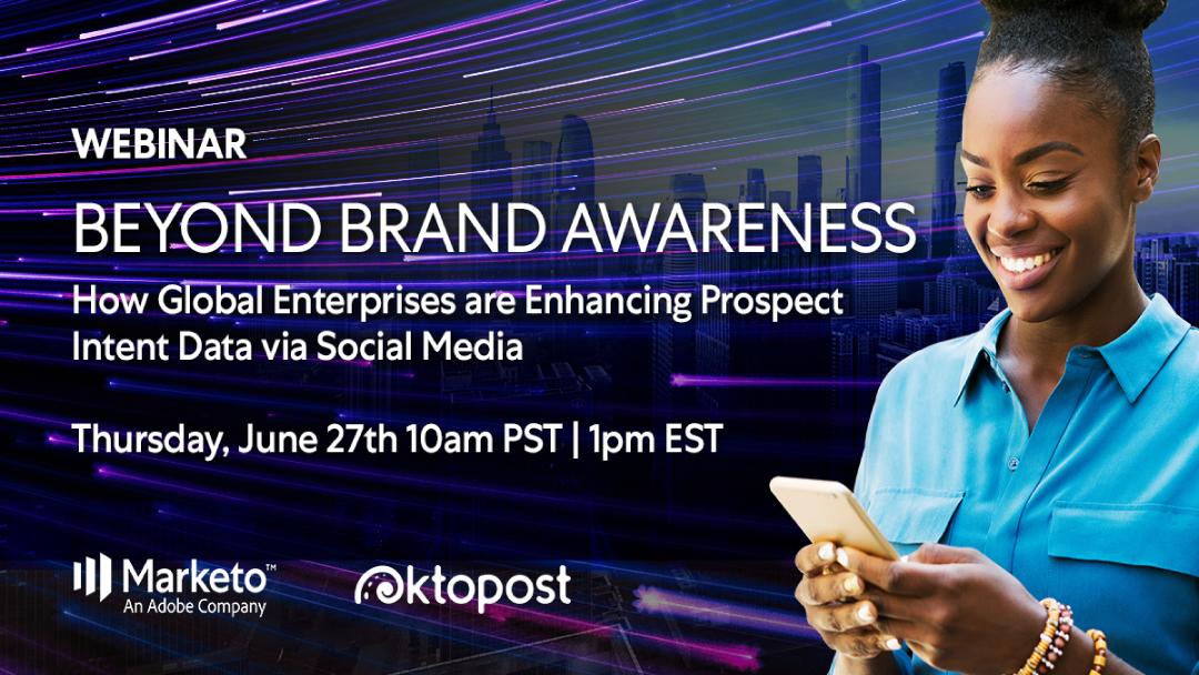 Oktopost's tweet photo. Register Now for the upcoming free @Marketo LaunchPoint webinar on June 27th! Hear how @FISGlobal utilized Oktopost to go "Beyond Brand Awareness" with #LeadAttribution, #EmployeeAdvocacy, and more.
https://t.co/8ibGnPzAtz https://t.co/4LLOJRN59e