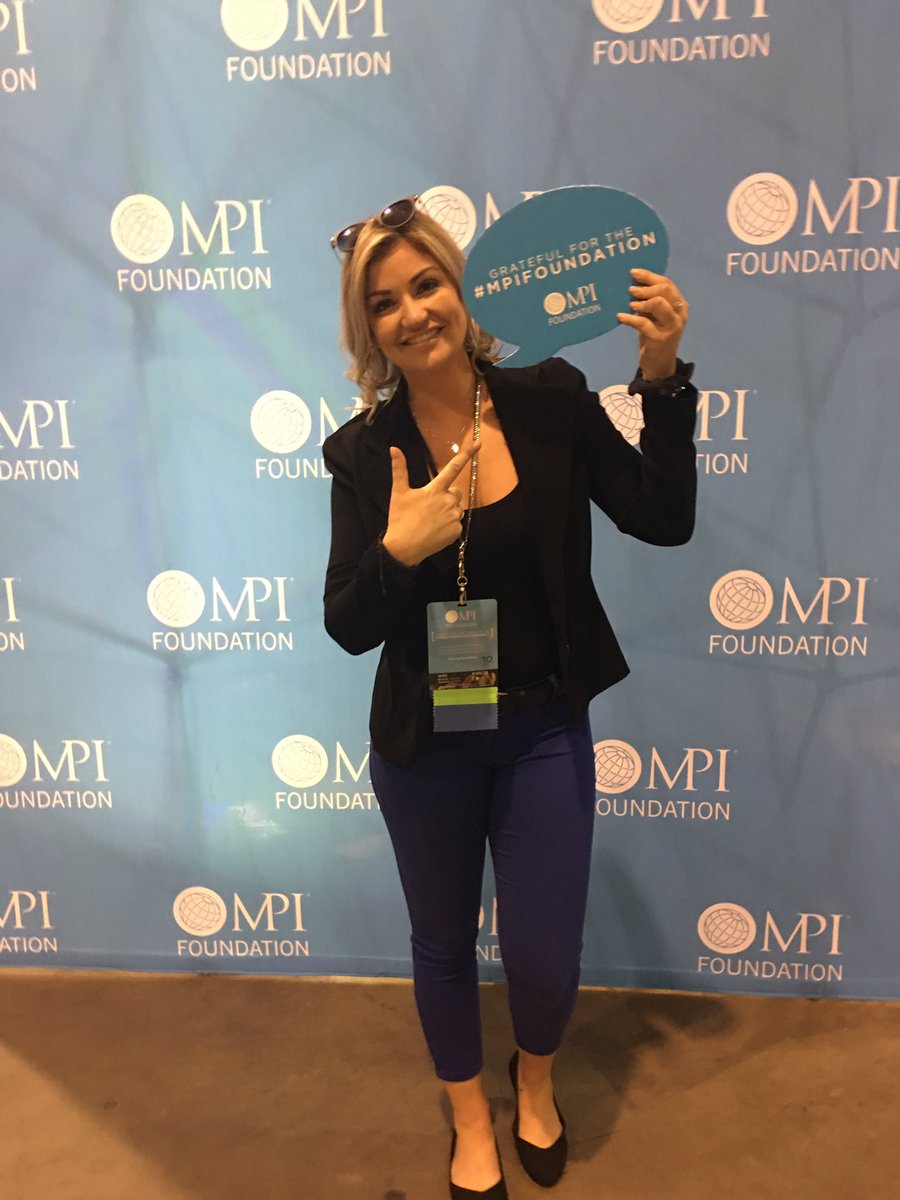 Swung by the <a href="/MPI/">MPI</a> Foundation booth to thank them for my scholarship! #mpifoundation #mpiflove #toronto #wec19