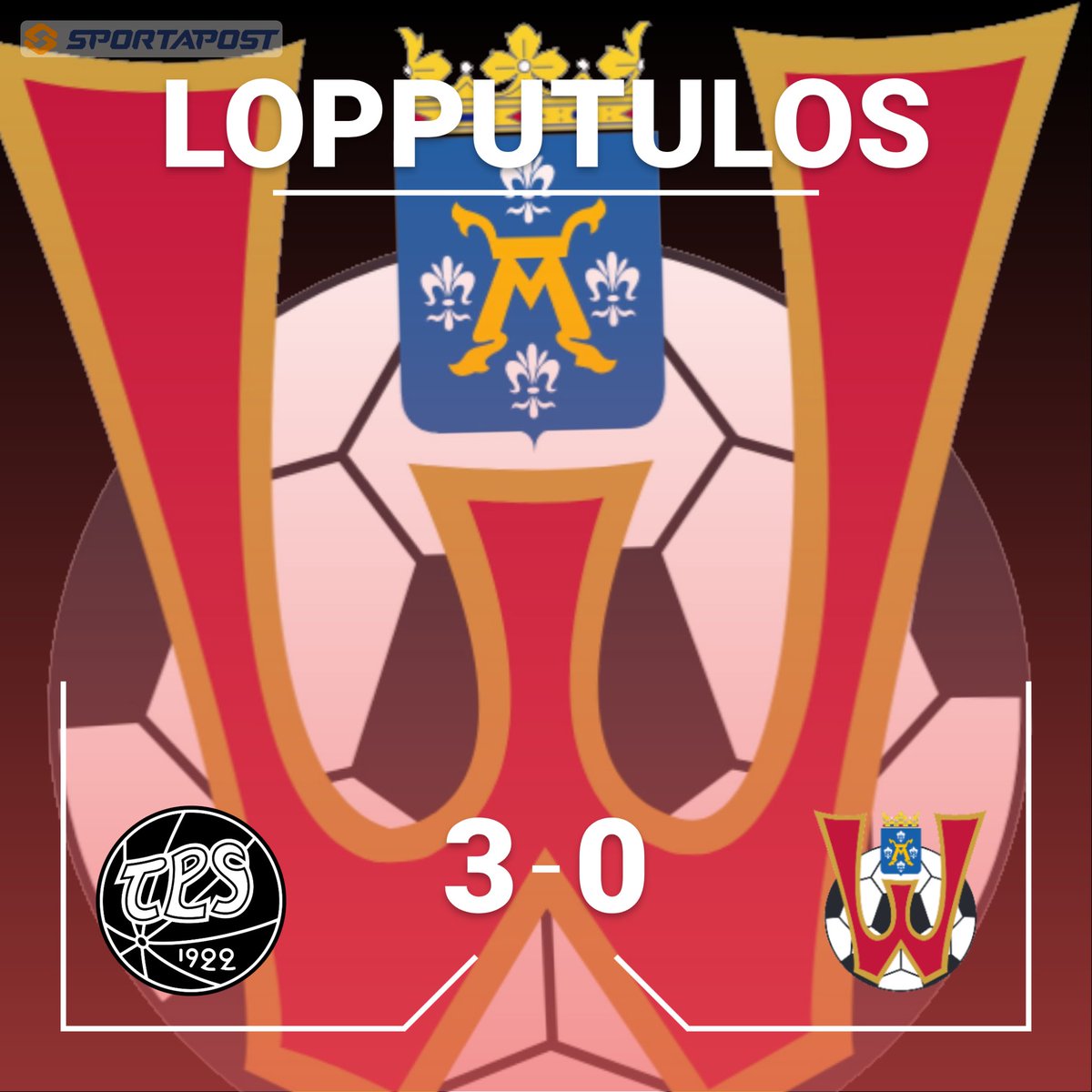 TPS 2 voittaa tänään lukemin 3-0. Ottelu oli kuitenkin hyvä ja tasainen ensimmäiset 70 minuuttia, mutta sitten TuWen puhti loppui. 

TPS 2 - TuWe 3-0 (0-0) FT

Kevätkierrosta jäljellä vielä yksi ottelu, joka pelataan P-Iirot2 vastaan keskiviikkona 26.6.

#nelonenlänsisuomi