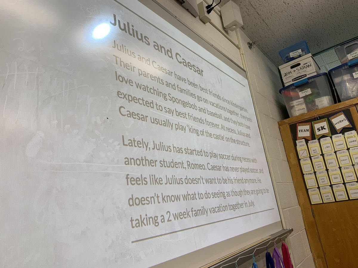 In health, we discussed #social changes to expect during adolescence, and took a look at a tough situation between some friends. #askyourstudent about Julius and Caesar, and what advice they would give!#changes #friendship #whatwouldyoudo