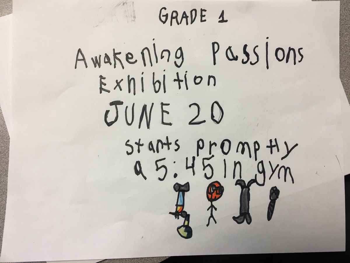 Did you hear?
Our Awakening Passions Exhibition is THIS THURSDAY! It starts 5:45 sharp!!! Hope to see you there! #rvsed