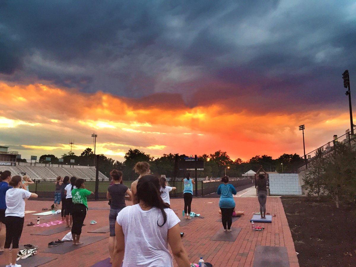 Celebrate the longest day of the year this Friday, 7-8:30PM, with an open-air Vinyasa class and 108 sun salutations. 

Class will meet on the back upper patio in front of the Outdoor Pursuits office. In case of rain, class will meet in Evans Room East in the Rec Center.