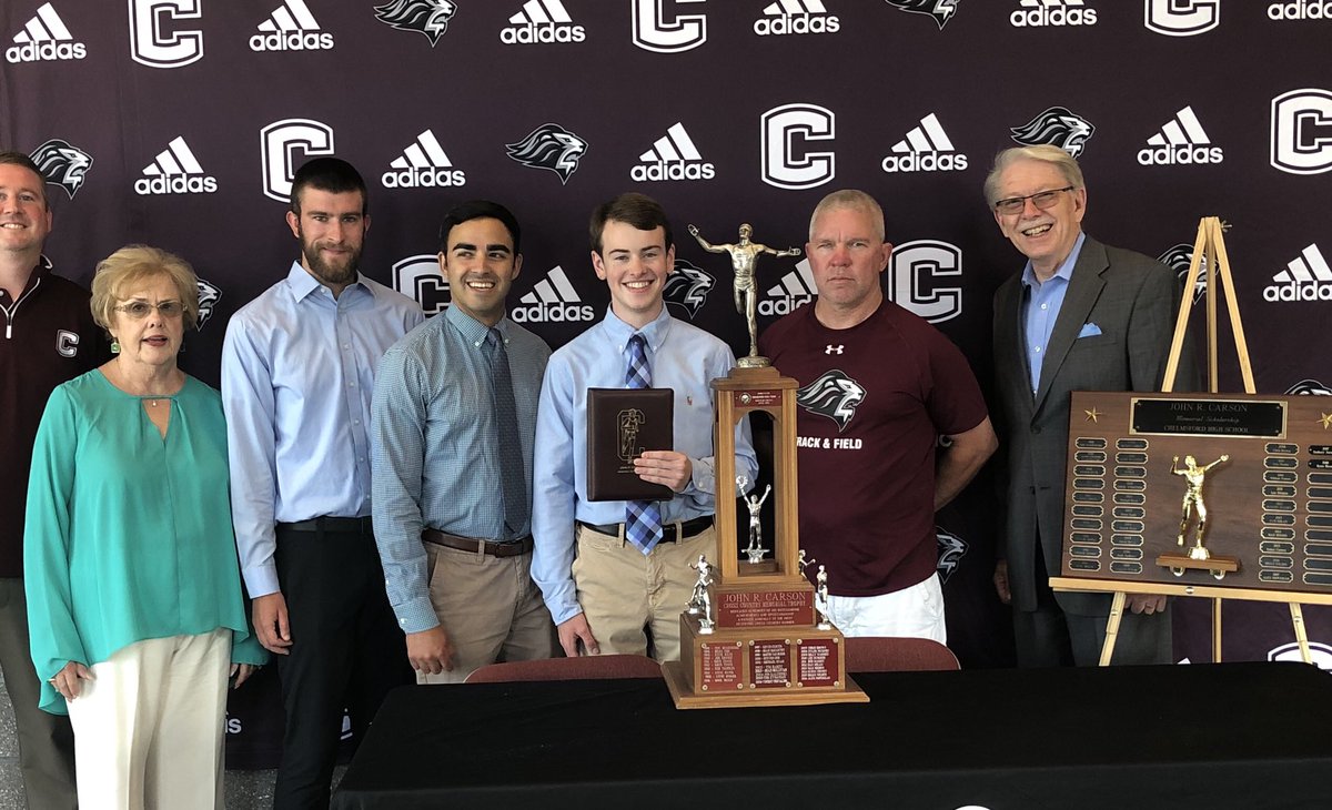 Congratulations to Senior Ryan Hayes who was presented with the John R. Carson Memorial Scholarship today by the Carson Family.  Ryan is the 32nd recipient of this prestigious honor.  Congratulations Ryan and thank you to the Carson Family for your continued generosity to CHS!
