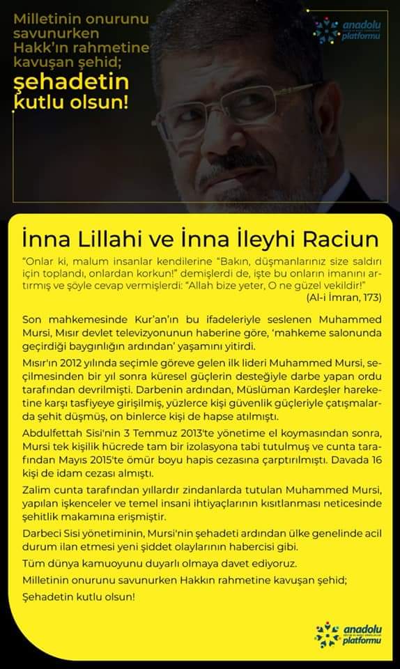 AOBManisa's tweet photo. İnna Lillahi ve İnna İleyhi Raciun

Milletinin onurunu savunurken Hakkın rahmetine kavuşan şehid;
Şehadetin kutlu olsun! https://t.co/5204T1sWYk