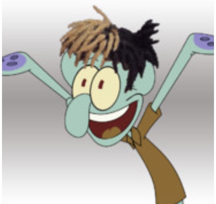 juggernut19's tweet photo. Can’t wait for xxxtentacion’s next album #squidwang https://t.co/fO84JOaAbu