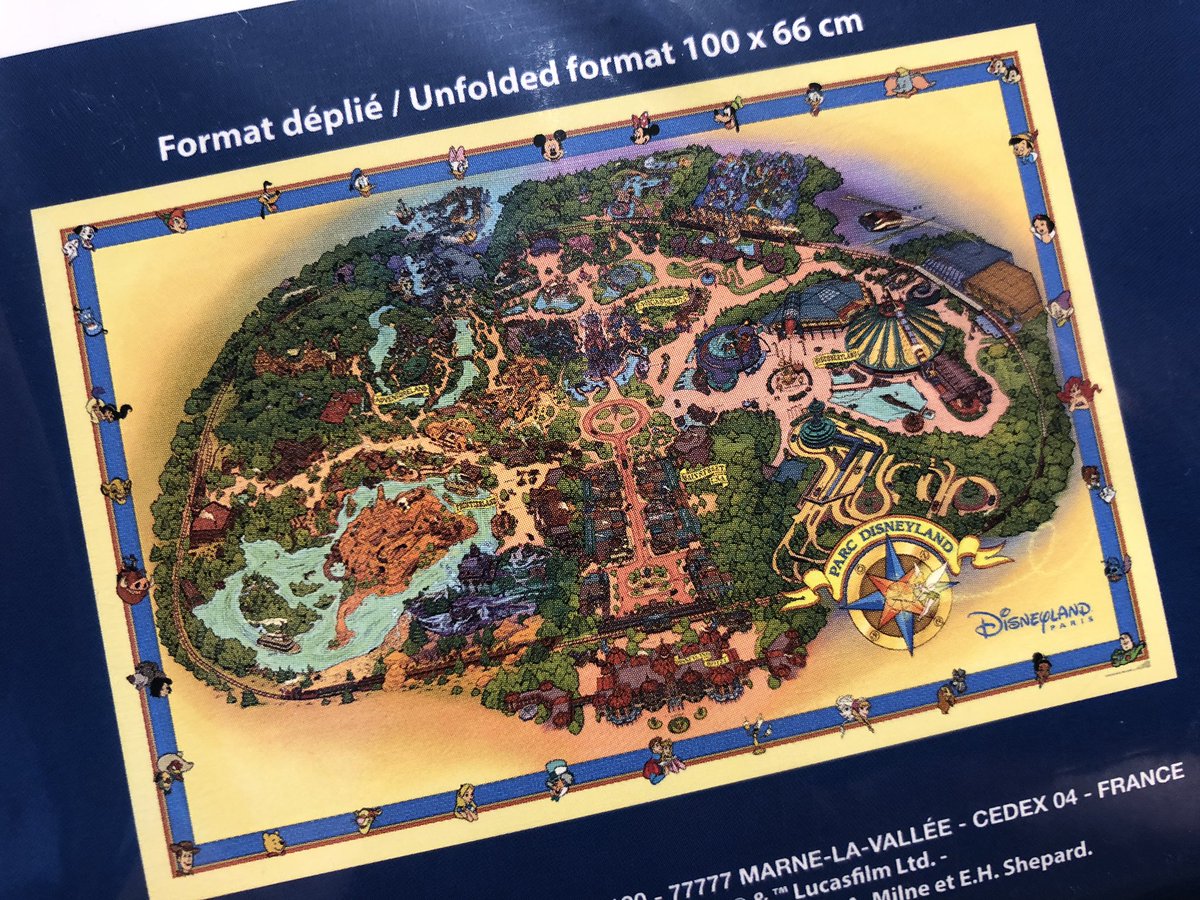 GIVEAWAY 5: Follow us, retweet and like this tweet to enter for a chance to win a GIANT Disneyland Paris fun map!