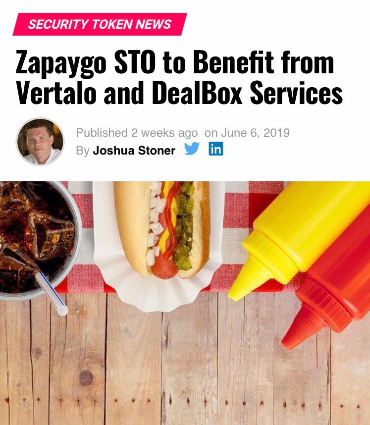 DigitalSecuri13's tweet photo. Zapaygo has established multiple key partnerships with industry specialists Vertalo and Deal Box in anticipation of their upcoming STO! #dlbx #blockchain #sto #tokenization #zapaygo #fintech #capitalmarkets

https://t.co/Koi5c0r2pf https://t.co/ae225WVm5H