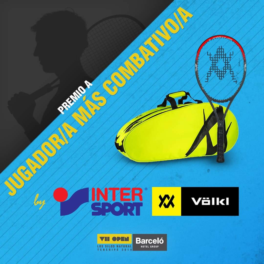 openbarcelolsnt's tweet photo. Gracias a @intersport y @Volkltennis hemos entregado diverso material de la marca 🔝 dentro del mundo del Tenis al jugador más combativo de esta edición.
Se decidió entregarlo a Eduardo Mena un excelente jugador que puso contra las cuerdas al número uno.💪🎾
#OpenBarcelo19 https://t.co/ZY9dDPcCru