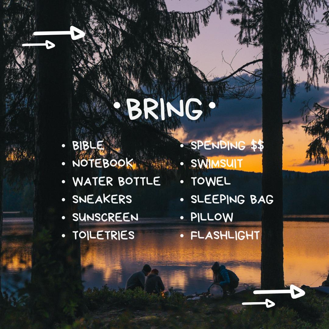 SEDNextGen's tweet photo. North Carolina Youth Camp is just a few days away, so here is a little reminder of things you don’t want to forget! We’ll see you soon! #campmatters https://t.co/1FFmYXTz4z
