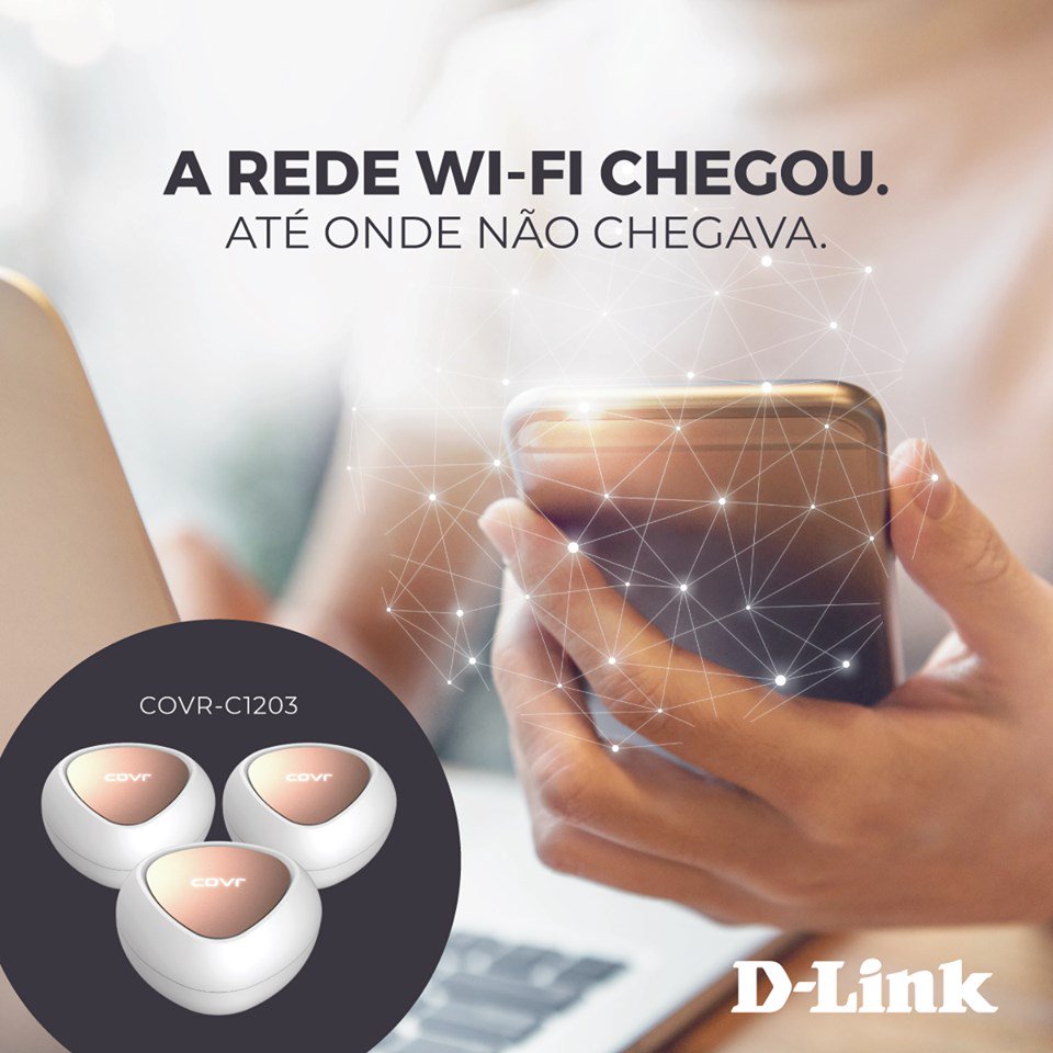 dlinkbrasil's tweet photo. O novo #COVR-C1203 da #DLINK opera a partir da tecnologia Mesh Dual Band, que forma uma rede de malha entre os três dispositivos do kit. Isso permite transmitir um sinal #WiFi forte e estável com velocidades de até 1.2 Gbps, mantendo você conectado mesmo em movimento.
#redemesh https://t.co/y3YNlWiXvG