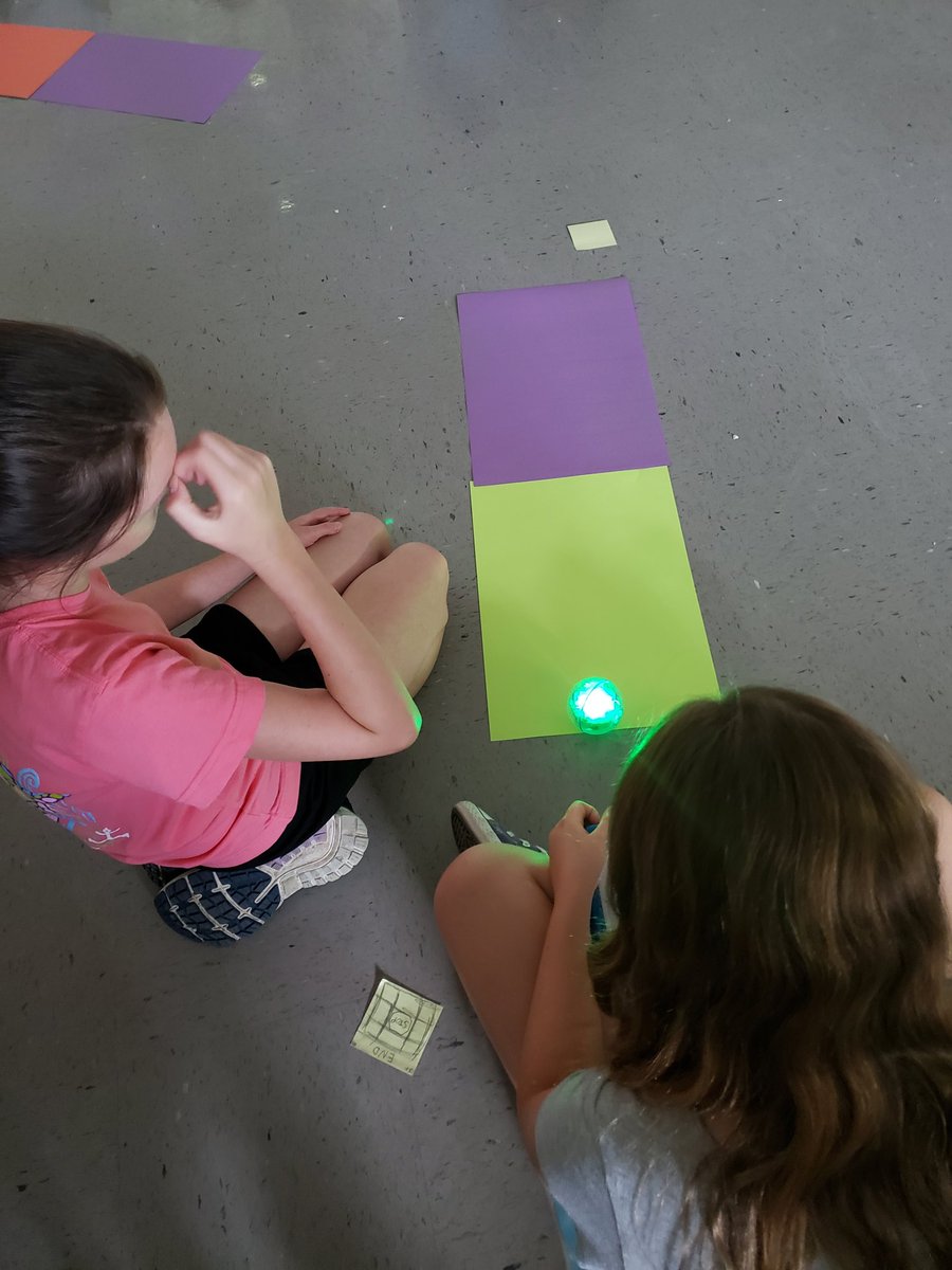 PippTina's tweet photo. Meet Sphero, our amazing robot! Our ESSP 5th grade coders at Deer Park lit up the classroom today! Go, Sphero, Go! @SpheroEdu @Gifted_HCPS #CelebrateMonday #HCPSTeach #GiftedHCPS #4DaysThatChangLives #ESSP5 #GirlsWhoCode https://t.co/HltMzvSpXx