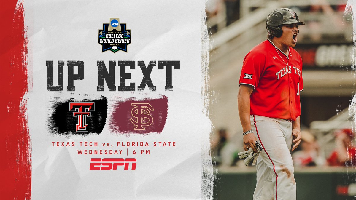 TTU_Baseball's tweet image. For a spot in the national semifinals.

🔴#806ToOmaha | #WreckEm⚫️