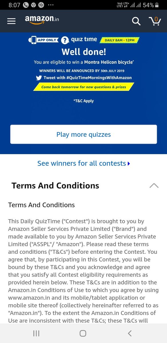 TeamVarunoffic1's tweet photo. #QuizTimeMorningsWithAamzon

Hope  we will win https://t.co/Ni7xzcUnrm