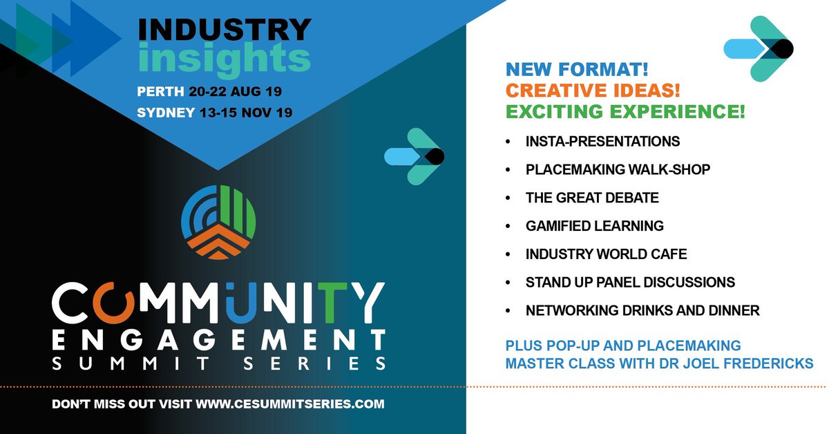 CE Summit Series (@cesummitseries) on Twitter photo #CommunityEngagement with all the trimmings. 2019 in Perth and Sydney! Expert speakers across industries. Early Bird available now. Find out more at CESummitSeries.com
<a href="/ThrivEngagement/">Thrive Engagement</a> @ArneTeam <a href="/AltometerBI/">Altometer</a> <a href="/SStakeholders/">Simply Stakeholders</a> <a href="/socialpinpoint/">Social Pinpoint</a> #CommunityEngagement with all the trimmings. 2019 in Perth and Sydney! Expert speakers across industries. Early Bird available now. Find out more at CESummitSeries.com
<a href="/ThrivEngagement/">Thrive Engagement</a> @ArneTeam <a href="/AltometerBI/">Altometer</a> <a href="/SStakeholders/">Simply Stakeholders</a> <a href="/socialpinpoint/">Social Pinpoint</a>