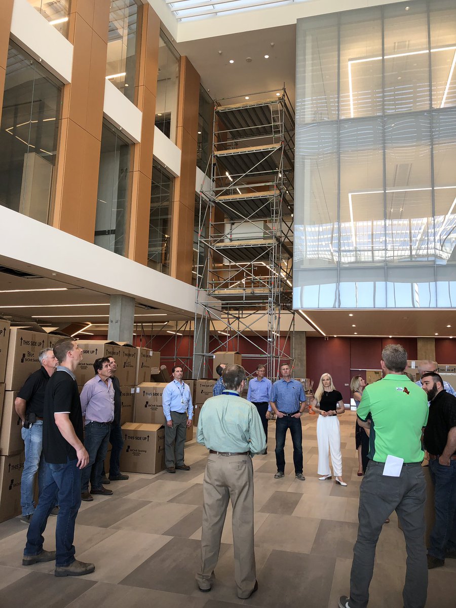 lethconst's tweet photo. The LCA Board of Directors were treated to a tour of the University of Lethbridge’s state of the art Sciences building nearing completion. What a spectacular facility! Thanks to CCA Chair John Bockstael for joining us! #lethconst #ConstructionCAN #UofL #YQL https://t.co/CTF33isaPJ