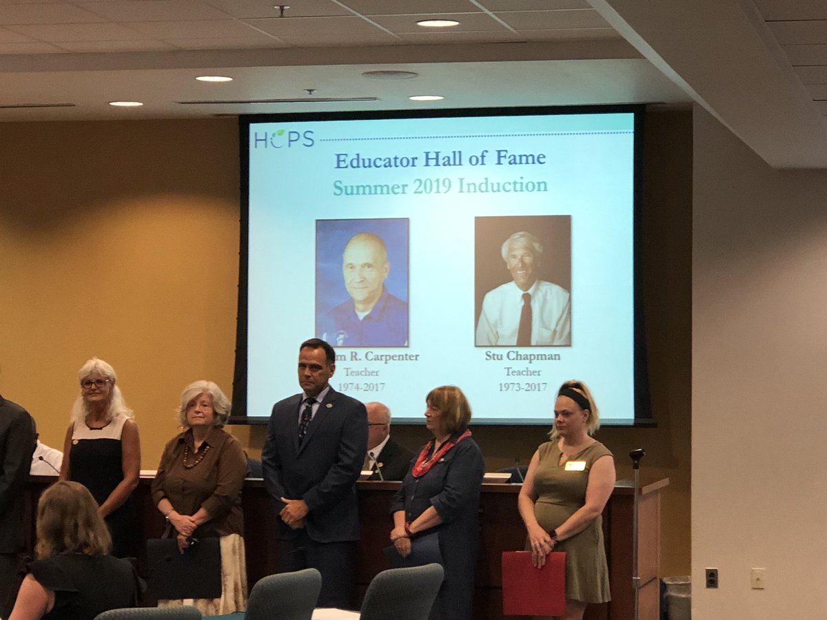 SMA_STEM's tweet photo. Congrats Mr. Chapman! HCPS Educator Hall of Fame. Thank you for your 44 years of service. https://t.co/5ymruIcops