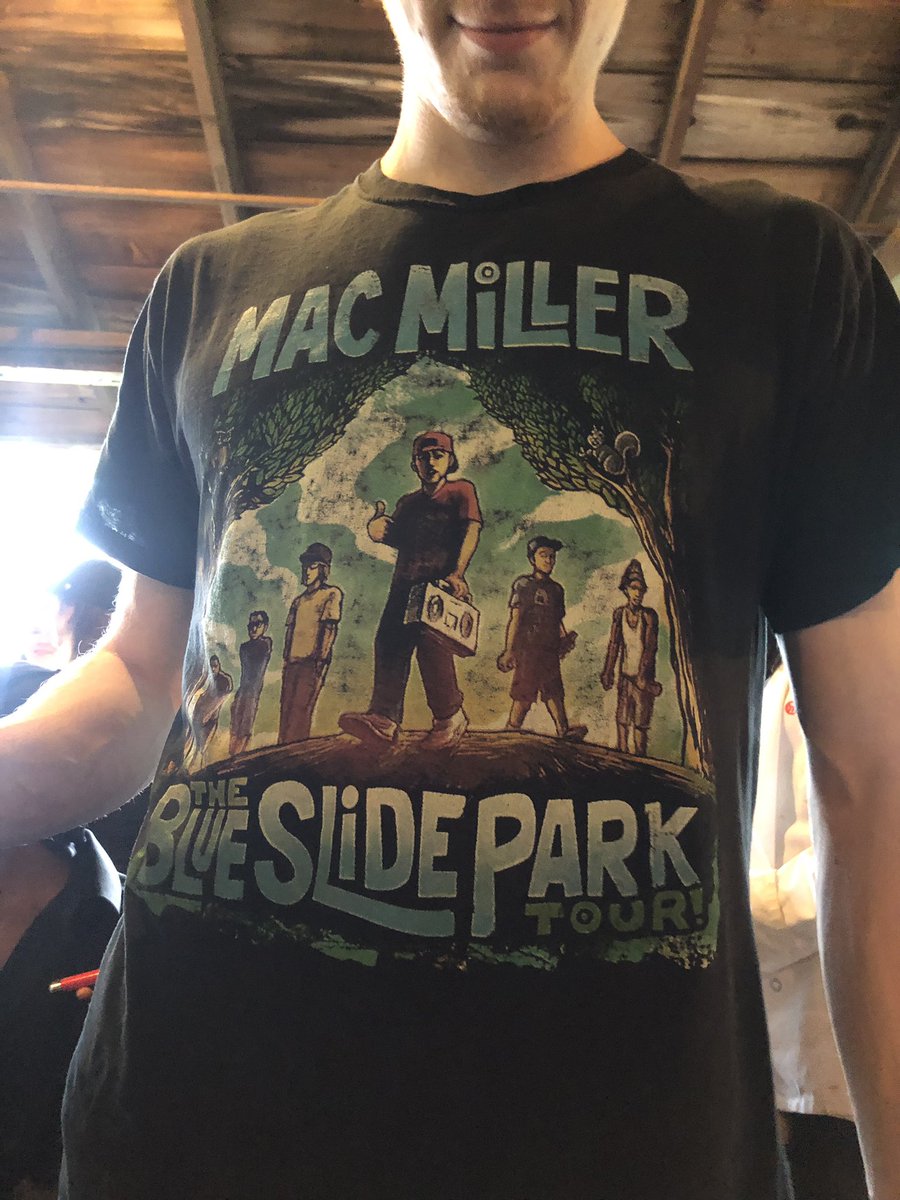 mac miller blue slide park shirt