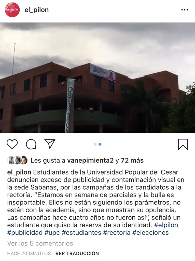 jhonDiazCarpio's tweet photo. Con todo respeto hago un llamado a los candidatos a la rectoría de la @Unipopularcesar a no generar más contaminación visual. Los excesos en la publicidad desdibujan el debate académico. Los invito a no emular las campañas politiqueras y ostentosas de la política tradicional. https://t.co/5Q6KVb4Nay