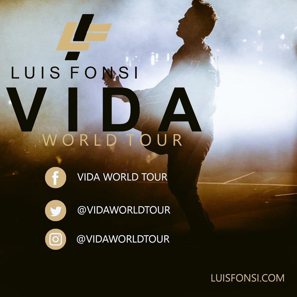 decarlivale5's tweet photo. Sigan las redes de la gira #VIDAWorldTour @VidaWorldTour @LuisFonsi https://t.co/wdkrqfNdK7