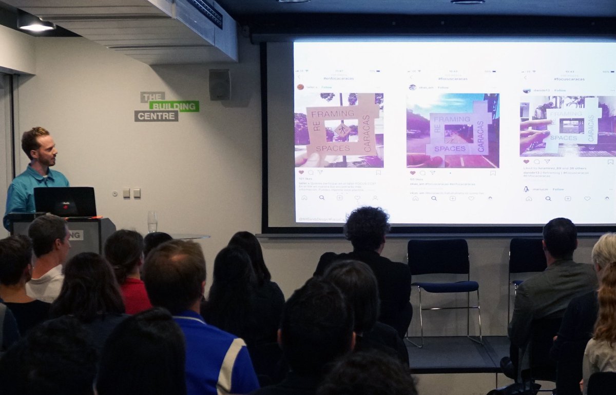 British_Design's tweet photo. So excited about the full house TONIGHT at our #reframingspaces event hosted by the @BuildingCentre part of the @LFArchitecture #LFA2019 reflecting on the theme of #boundaries #focuscaracas https://t.co/9Dxubc6ofR