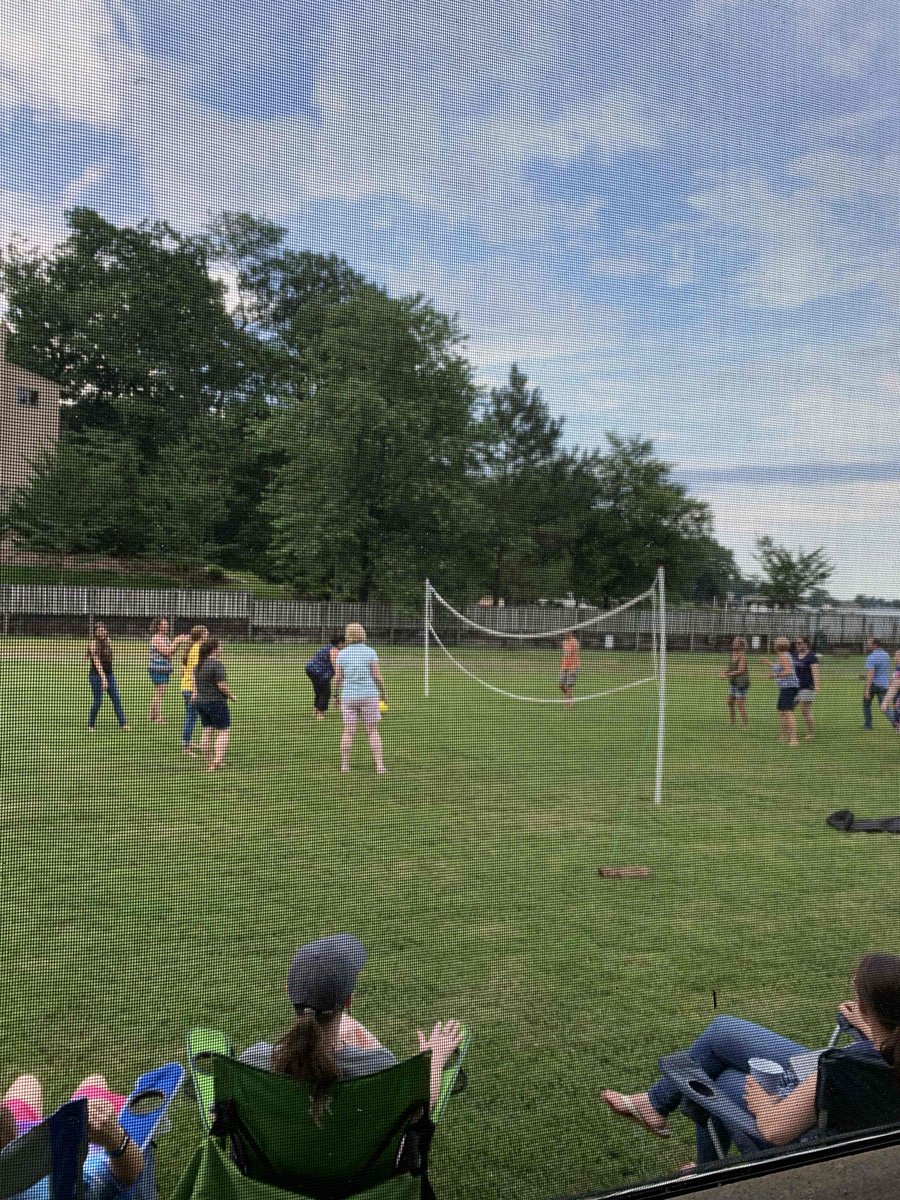 Hillcrest_BCPS's tweet photo. Our staff celebrated another great year together.  We waded in the water, stuffed ourselves, played volleyball and frisbee, and shared great laughs and memories.  That’s a wrap Hillcrest! https://t.co/62PDjX0EGe
