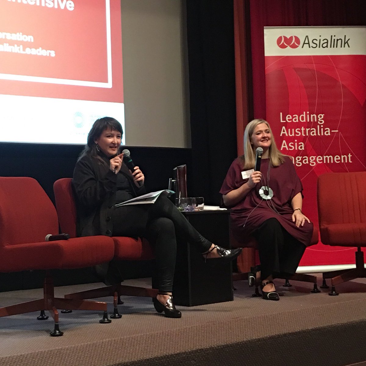 asiacapable's tweet photo. #SoftPower &amp; hard power come face to face at the @AWMemorial: @MConleytyler &amp; @PippaDickson talk #CulturalDiplomacy &amp; the evolving #publicdiplomacy landscape with the #AsialinkLeaders, commencing with a beautiful welcome to country to #Ngunnawal land. https://t.co/xfIu5USYTL