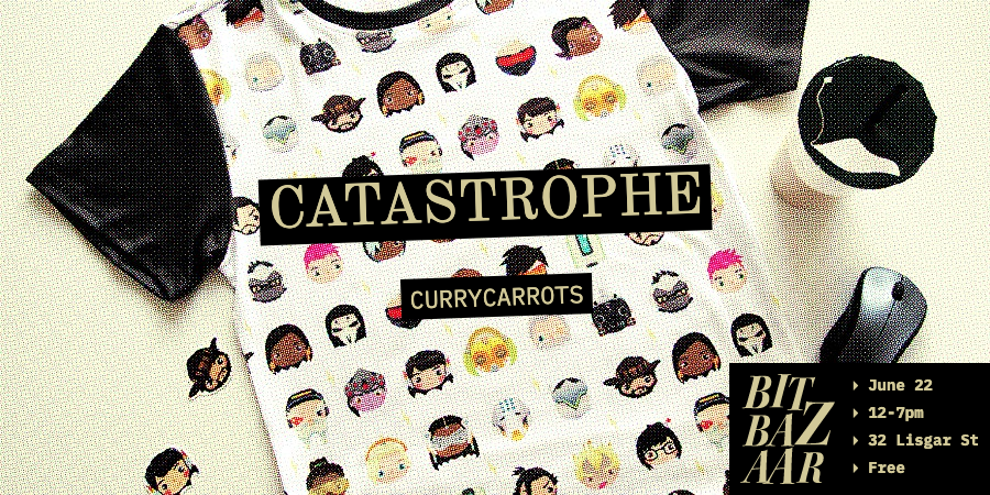 TheBitBazaar's tweet photo. Bit Bazaar vet @CurryCarrots is back with a new line of apparel, including a hoodie with Pikachu flipping his tiny fingers off and glow-in-the-dark space cat tees. #bitbazaar10 #totechzines https://t.co/fuvgxFIEdp