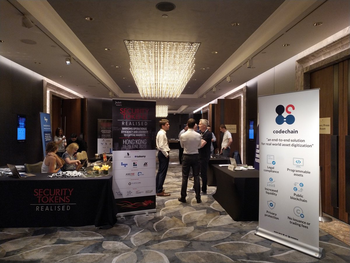 kodebox_cho's tweet image. Ready to start the day at the Security Tokens Realised and to talk about how the tech should evolve for the revolution to become a reality. #codechain #digitalsecurities #securitytokens