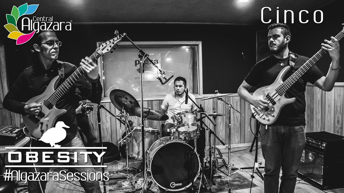 CentralAlgazara's tweet photo. 🚨Amigos, es momento de #AlgazaraSessions🚨

Suena el metal progresivo instrumental de @OBESITYband con el que fuera el sencillo de su disco Patrick🦆: "Cinco". 

🔥 Disfrútenla 🔥
 https://t.co/kWY1b00D9j
 
🎛️ @pieza_estudios 
🎥 #OpticalVideo 
📷 @DrachellVazquez 
🖊️ @noveloe https://t.co/z24dpySLDl