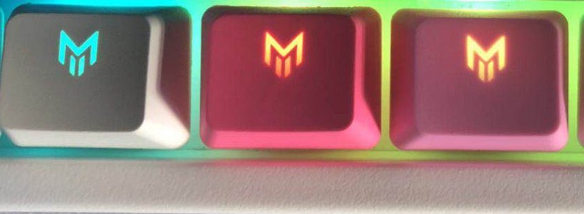 MatrixKeyboards's tweet image. Sneak peek to next month. This is only a few colors to what we have in store middle of July! You guys wanted Backlit keycaps so we’re bringing the heat!